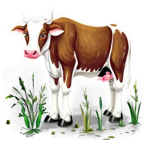 Cow Farm Scene Png Nsi25 PNG image