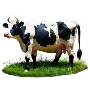 Cow Farm Scene Png Pbw PNG image
