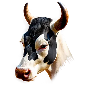 Cow Head Illustration Png 06212024 PNG image