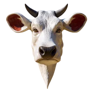 Cow Head Mascot PNG 06212024