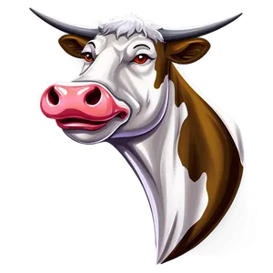 Cow Head Mascot PNG Isq
