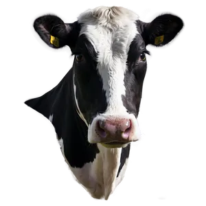 Cow Head Portrait PNG 06212024