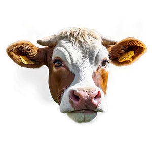 Cow Head Portrait PNG 06212024