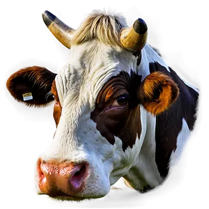 Cow Head Portrait PNG Mkj12 PNG