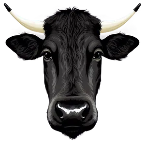 Cow Head Silhouette Clipart Png 06272024 PNG image