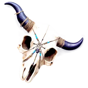 Cow Skull With Dreamcatcher PNG 4