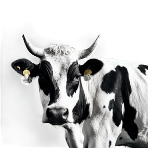 Cow Spots In Monochrome PNG Lkn