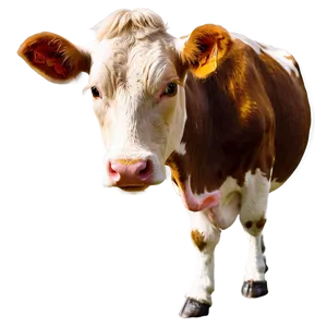 Cow With Flowers Png Cqp PNG image
