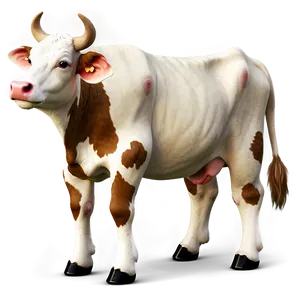 Cow With Flowers Png Uux PNG image