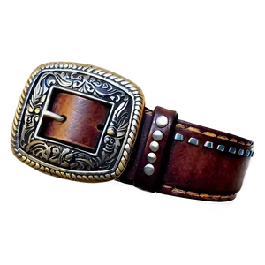 Cowboy Belt Buckle Png 06212024 PNG image