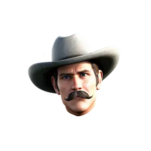 Cowboy Gunslinger Mustache PNG Jvk PNG