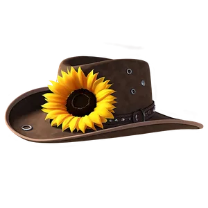 Cowboy Hat With Sunflower Png 13 PNG image