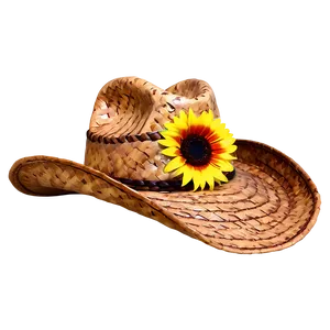 Cowboy Hat With Sunflower Png 15 PNG image