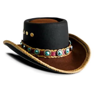 Cowboy Inspired Top Hat Png 05042024 PNG image