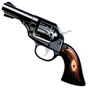 Cowboy Revolver Clipart PNG Mgf75 PNG