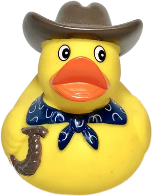 Cowboy Rubber Duck Toy PNG image