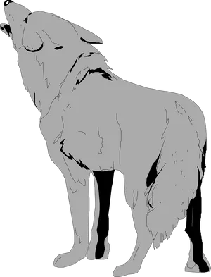 Coyote Silhouette Art PNG image