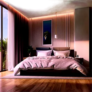 Cozy Airbnb Room Png 06202024 PNG image