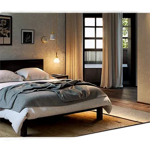 Cozy Airbnb Room Png 15 PNG image