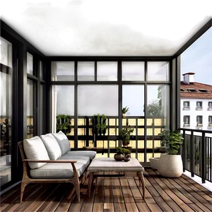 Cozy Balcony Decor Png 06272024 PNG image