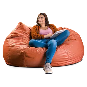 Cozy Bean Bag Silla Png Giq PNG image