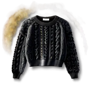 Cozy Black Sweater Png 49 PNG image