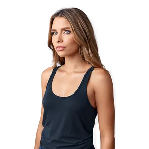 Cozy Black Tank Top PNG 75