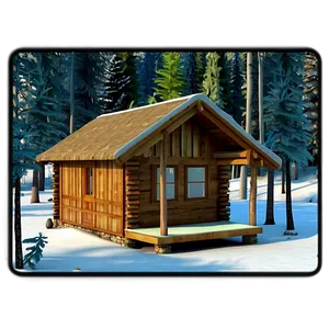 Cozy Cabin In The Woods Png 05242024 PNG image