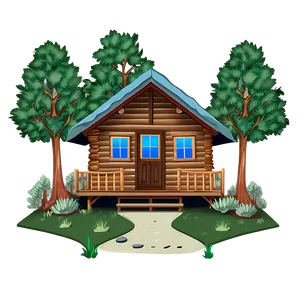 Cozy Cabin In The Woods Png Iiq81 PNG image