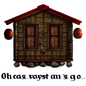 Cozy Cabin Oh The Places You'll Go PNG Apl
