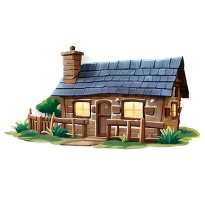 Cozy Cartoon Cottage PNG 73 PNG