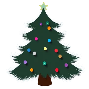 Cozy Christmas Tree Silhouette PNG Nxo PNG