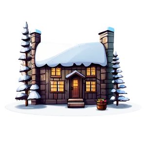 Cozy Cottage Illustration PNG Car