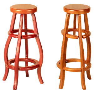 Cozy Cushioned Barstool PNG Fal