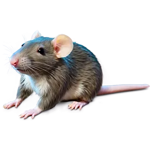 Cozy Cute Rat PNG 06252024 PNG