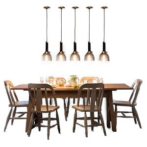 Cozy Dining Room Lighting Png Jpi PNG image