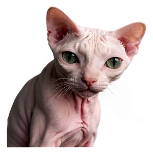 Cozy Hairless Cat PNG 30