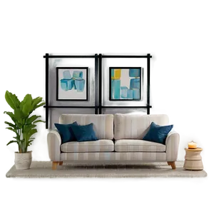 Cozy Home Interior PNG Hxm2