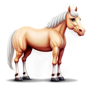 Cozy Horse Cartoon Png 06212024 PNG image