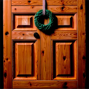 Cozy Knotty Pine Door PNG 68