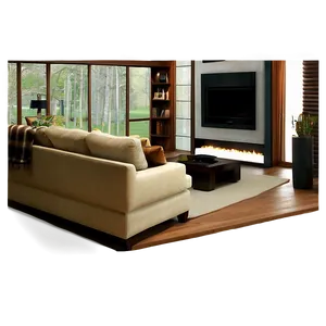 Cozy Living Room Design Png 05242024 PNG image