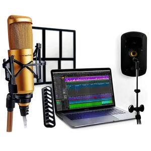 Cozy Recording Studio Setup Png 72 PNG image