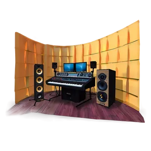 Cozy Recording Studio Setup Png Mhv39 PNG image