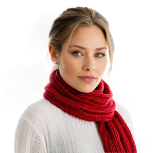 Cozy Red Scarf PNG Nkl67 PNG