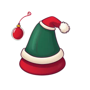Cozy Santa Hat Picture PNG Muf77 PNG