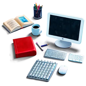 Cozy Study Corner PNG Tbe PNG