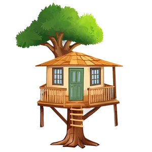 Cozy Tree House PNG 06282024