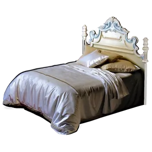 Cozy White Bed Png 06132024 PNG image