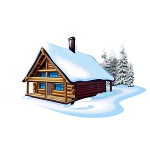 Cozy Winter Cabin PNG Ghh