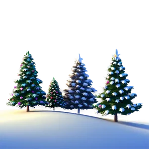 Cozy Xmas Tree Scene Png 9 PNG image